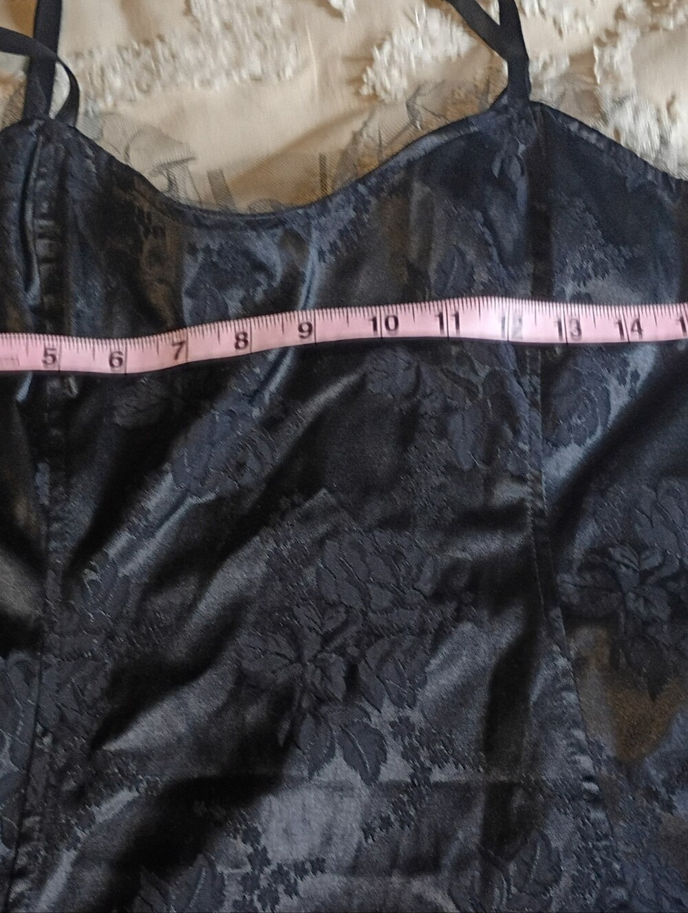 Vintage Lip Service Helena Gothic Goth Black and Burgundy Dress L - Picture 10 of 15